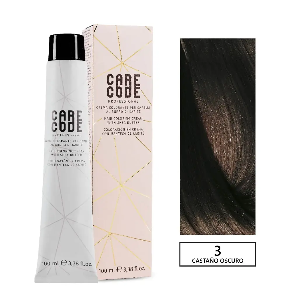 CARECODE HAIR COLORING CREAM 100ML 3